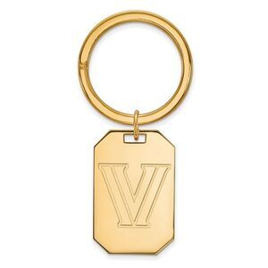 14k Gold Plated Silver Villanova U Key Chain